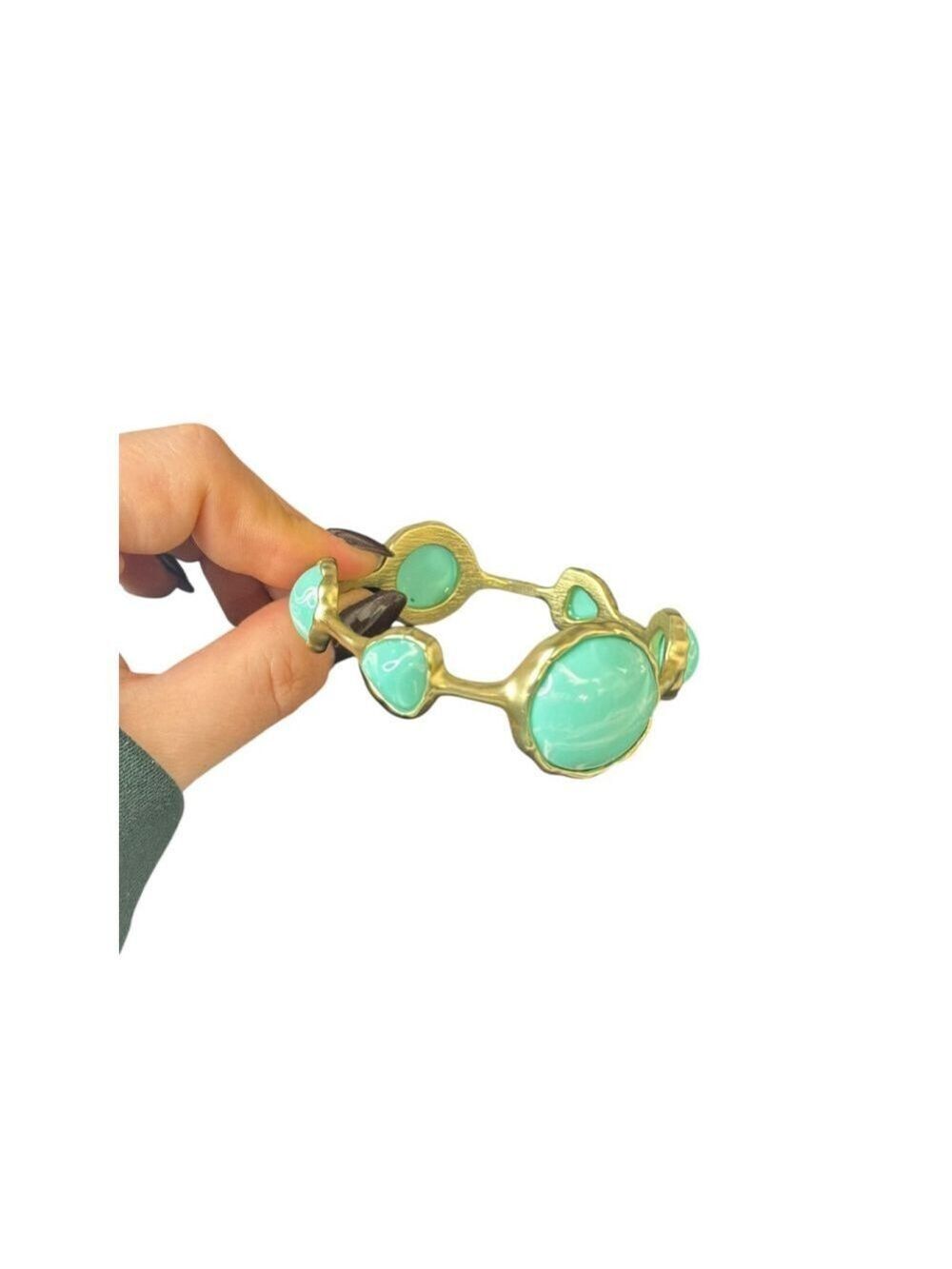 Women's Gold Turquoise Bracelet One Size